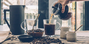 coffee cocktails in various glasses