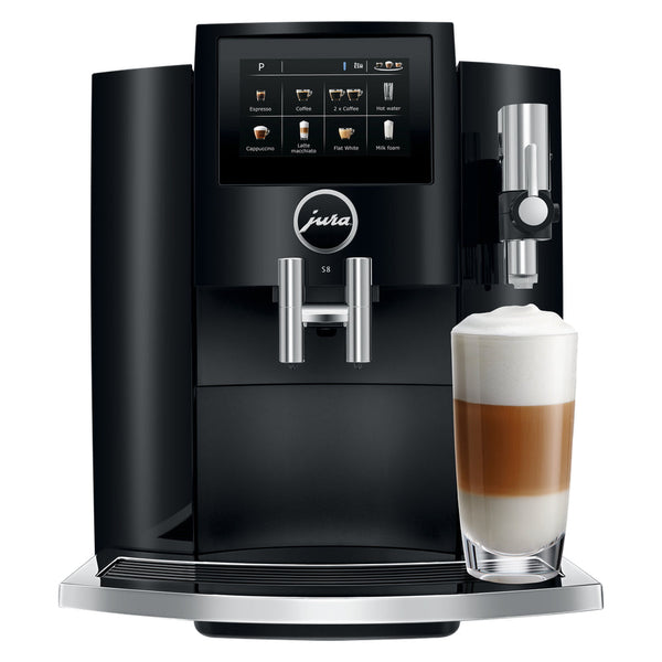JURA S8 Piano Black Superautomatic Coffee Machine 15358 available from Espresso Canada