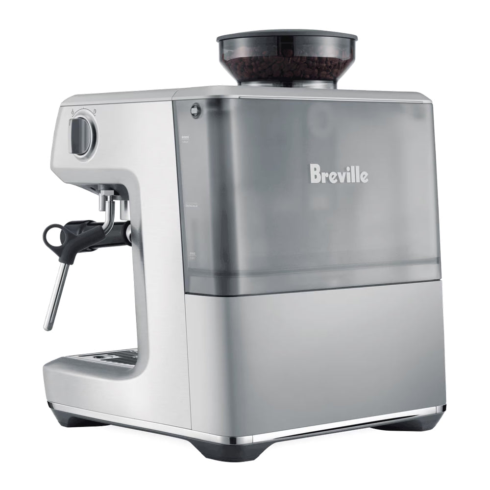 Breville Barista Express Impress Manual Coffee Machine Sea Salt BES87SST Back view