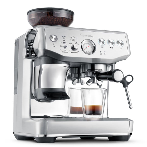Breville Barista Express Impress Manual Coffee Machine Sea Salt BES87SST