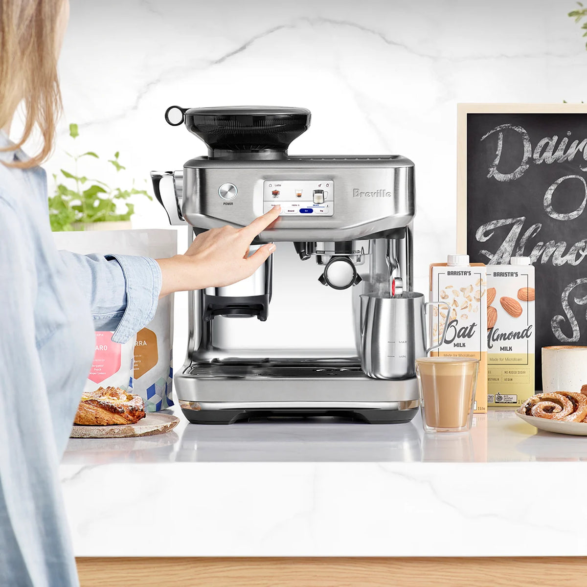 Breville the Barista Touch™ Impress Automatic Espresso Machine BES881BSS