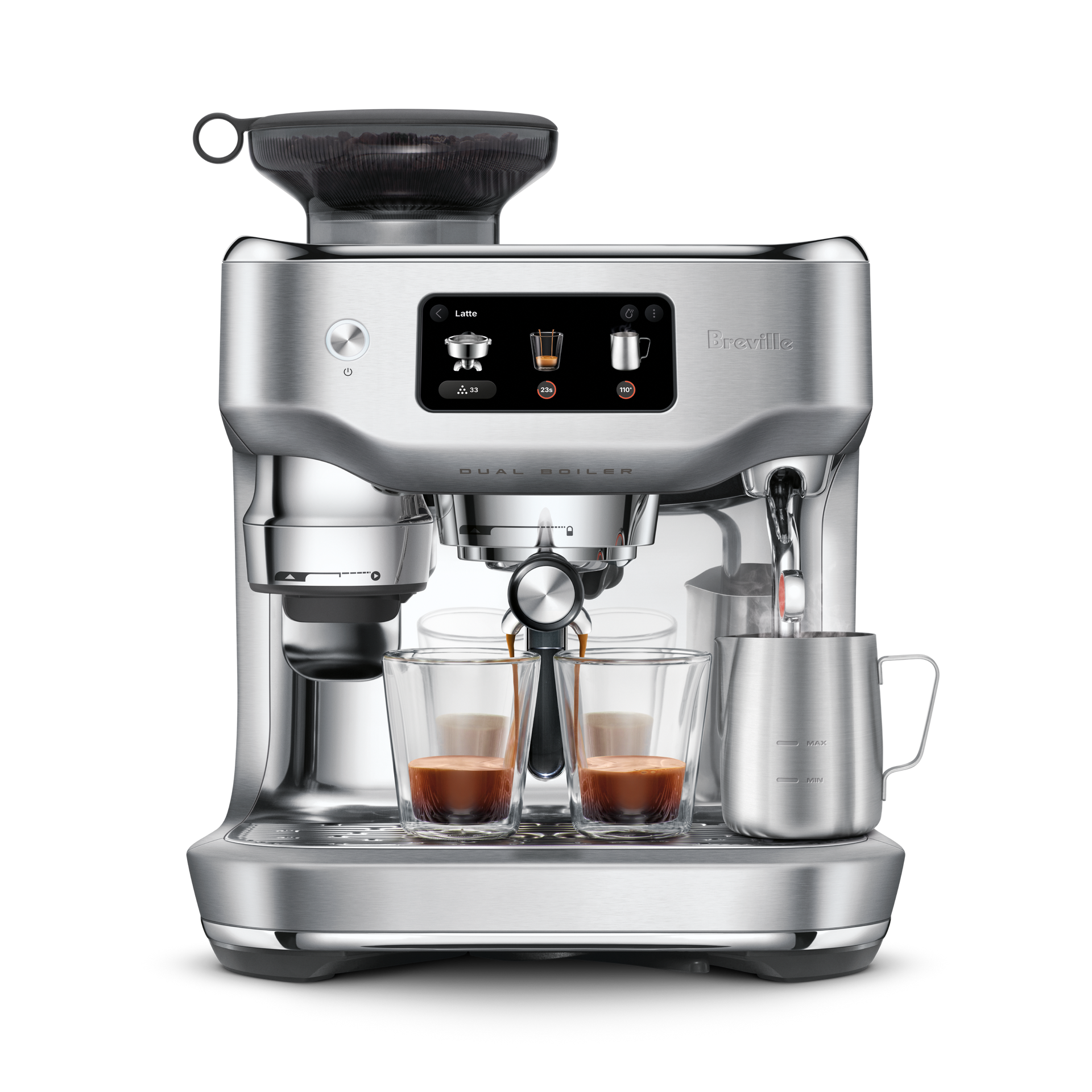 Breville Automatic Coffee Machine - Brushed Stainless Steel