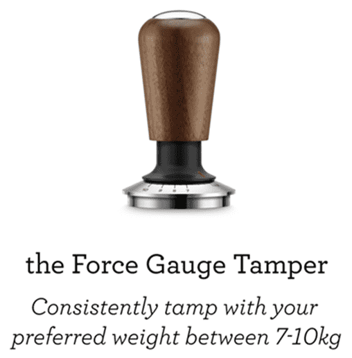 Breville Force Gauge Tamper 58mm BEA302 Infographic