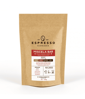 Espresso Canada Miscela Bar Coffee Beans Bag