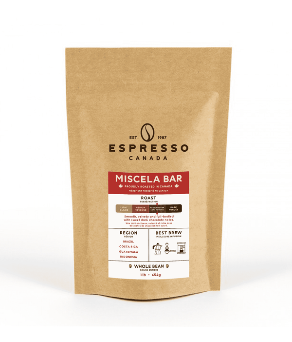 Espresso Canada Miscela Bar Coffee Beans Bag