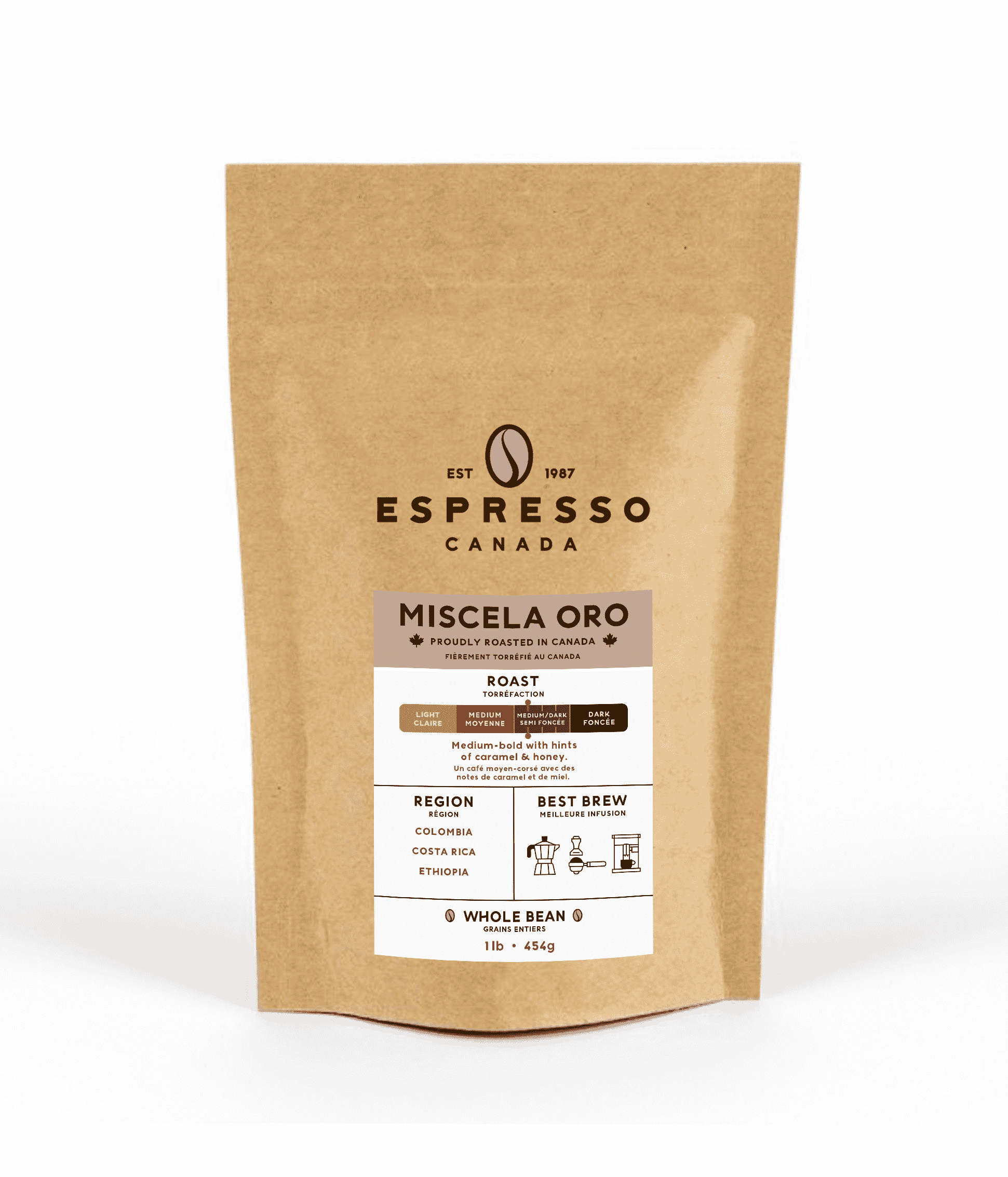 Miscela Oro: Top Non-Oily Italian Espresso Beans – Espresso Canada