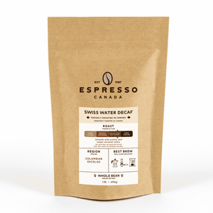 Swiss Water Decaf⎮Italy's Best Espresso Beans⎮Non-Oily Coffee Beans - Espresso Canada
