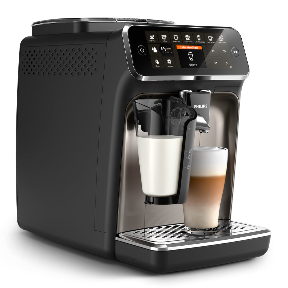 Philips Saeco EP4347/94 Side View available at Espresso Canada
