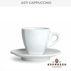 Cappuccino Cup⎮Made In Italy⎮White Nuova Point Asti Style - Espresso Canada