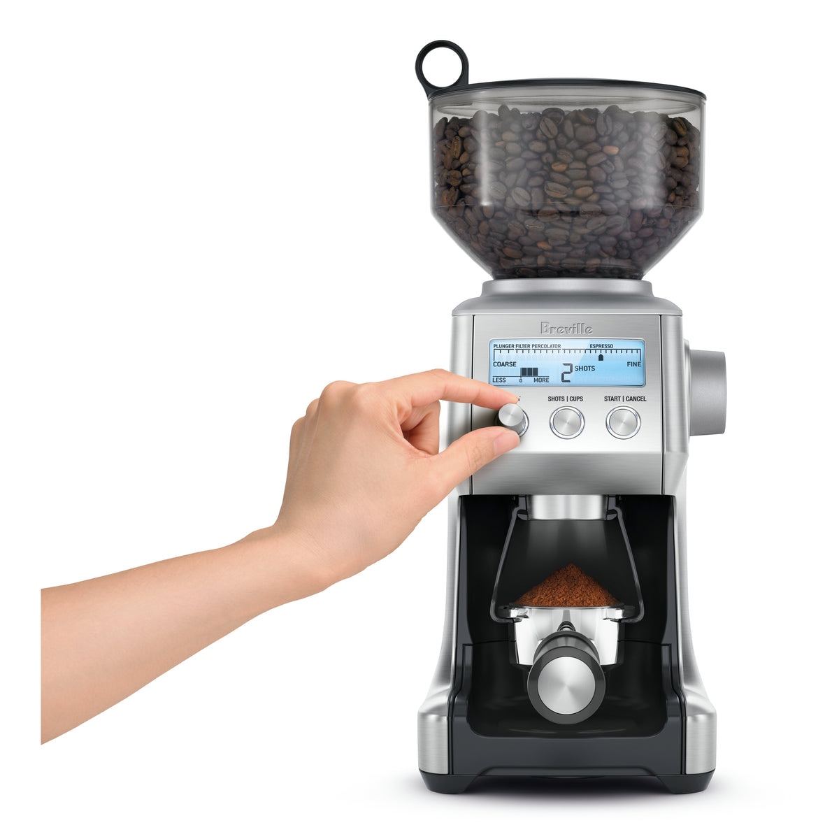 Breville Smart Grinder Pro Black Truffle Available at Espresso Canada Lifestyle