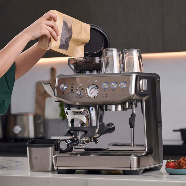Breville Barista Express Impress Brushed Stainless Steel BES876 Lifestyle