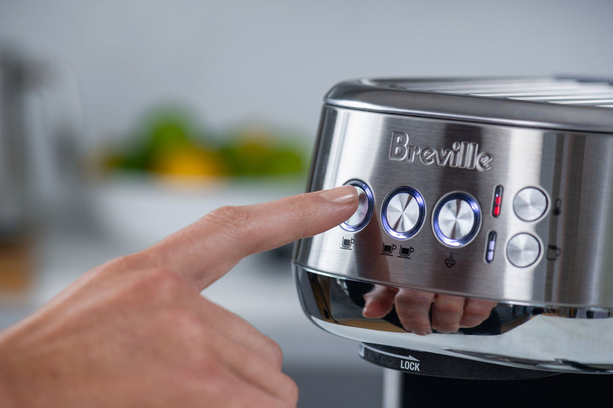 Breville Bambino Plus Automatic Espresso Machine in Black Truffle