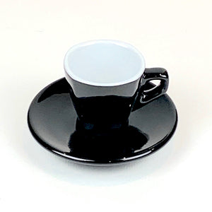 Espresso Cup⎮Made In Italy⎮Black Nuova Point Asti Style - Espresso Canada