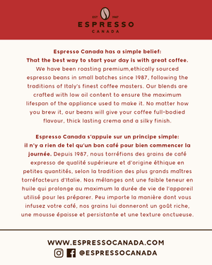 Espresso Canada Coffee Beans Label