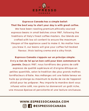 100% Arabica Coffee Description Espresso Canada Coffee Label