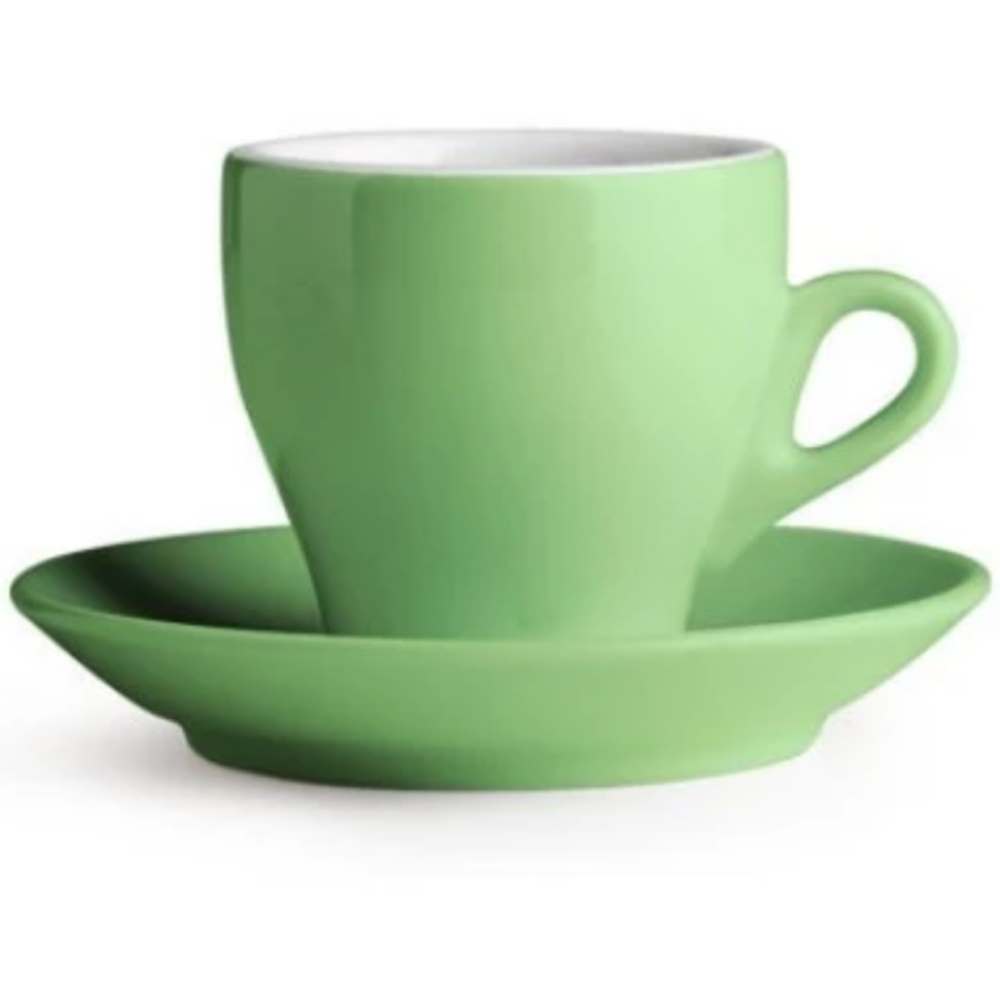 Green Nuova Point Espresso Cup in Milano Style available at Espresso Canada