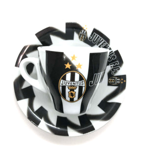 Serie A Italian Soccer Inter Espresso Cup and Saucer Front View