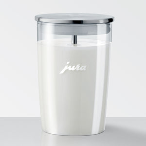 JURA Milk Container Glass Item no. 72570 Filled with Milk