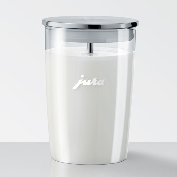 JURA Milk Container Glass Item no. 72570 Filled with Milk