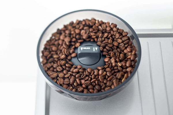 Breville Barista Touch Bean Hopper Closeup available at Espresso Canada