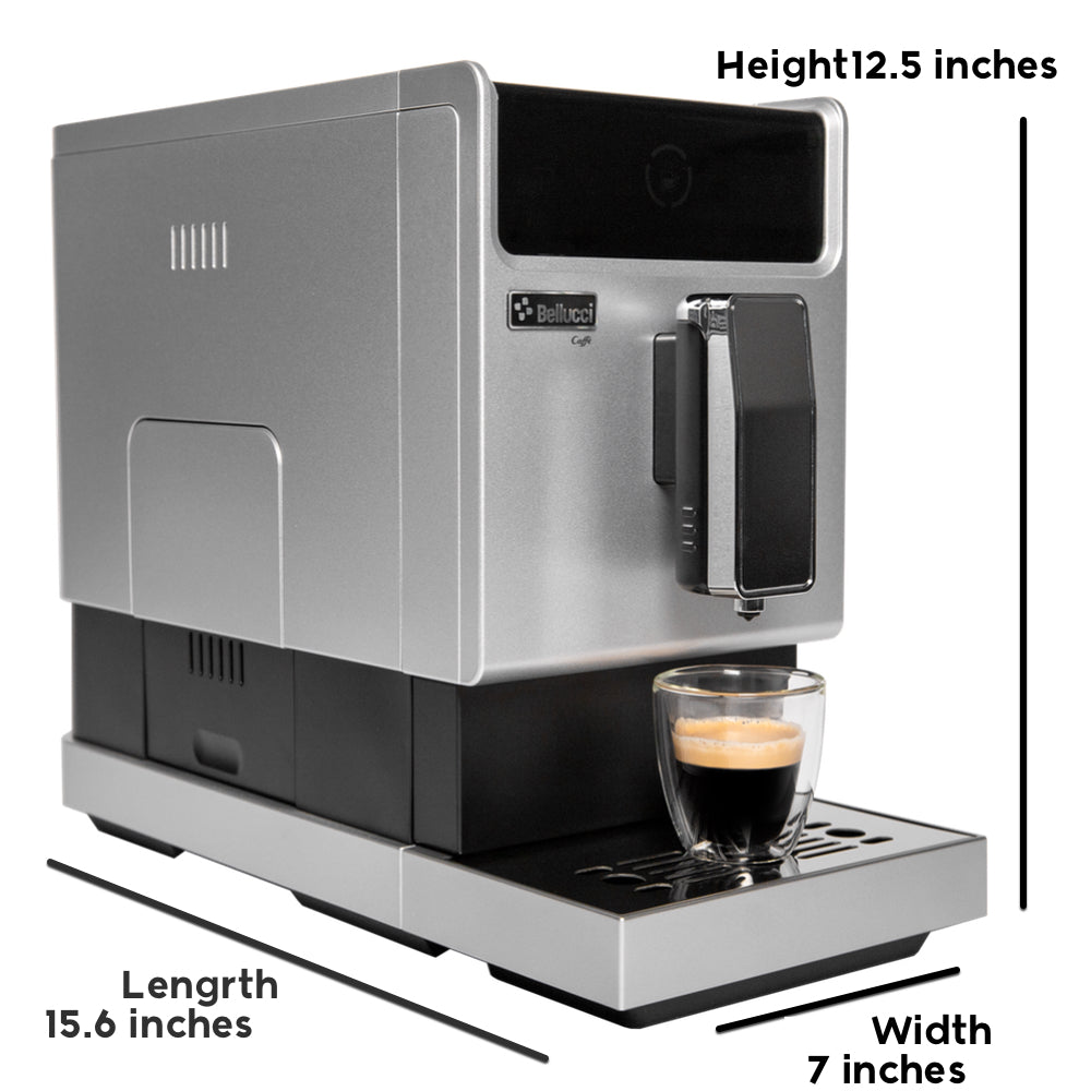 Bellucci Slim Caffè Superautomatic Coffee Machine Dimensionse